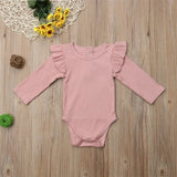 Newborn Baby Girl Boys Long Sleeve Romper Jumpsuit Bodysuit One-pieces Clothes Bodysuit One-pieces  Sweater Clothes
