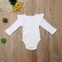 Newborn Baby Girl Boys Long Sleeve Romper Jumpsuit Bodysuit One-pieces Clothes Bodysuit One-pieces  Sweater Clothes