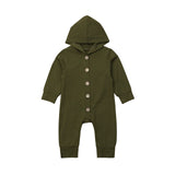 Cute Bear Newborn Infant Baby Boy Girl Kid Ear Hooded Romper Zipper Cartoon Patchwork Jumpsuit Clothes Outfit For 0-24M