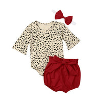 Summer Baby Girls Romper Shorts Pants Leopard Print Outfits