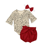 Summer Baby Girls Romper Shorts Pants Leopard Print Outfits