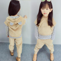2019 Spring Autumn Baby Boys Clothes Sets Hooded Coat+T Shirt+Pants 3 PCS Casual Infant Cotton Suits Children Kids Sport Suits