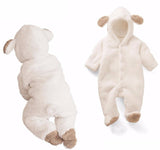 Newborn baby romper Coral Fleece Winter newborn clothes Longsleeve Warm baby girl clothes Animal Overall baby rompers jumpsuit