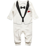 Toddler Boys Gentleman Suit Long-sleeved Baby Jumpsuit Newborn Clothing Children's Casual Sets Infant Kids Clothes For 1 2 years